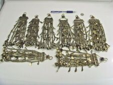 8 Antique tajik tribal extra Large serpent chains pendants lot belly dance 48901 picture