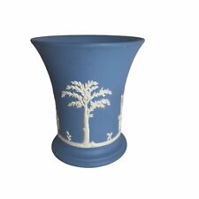 Vintage Wedgwood Blue Jasperware Small Vase 4