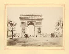 Paris 1890 1900 Old Photography Monument Animated Scene Albumin Print 14 picture