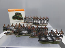 Dept 56 Halloween Spooky Wrought Iron Fence - set of 6   - # 56.52982 MIB picture