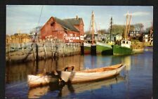 Old Postcard American Airlines Rockport MASS Bay Ships Boats Harbor Coastline picture