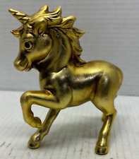 Vtg Mythical Unicorn Horse  Paperweight Figurine 5.0” Tall picture