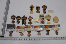 NAMED (All to the same Veteran) Medals/Badges LOT WWI WW1 AEF VFW Conn picture