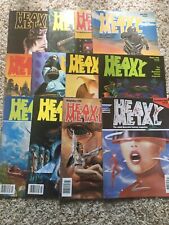Heavy Metal Magazine 1982 - Complete Lot Of 12 picture