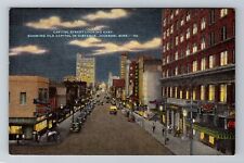 Jackson MS-Mississippi, Capitol Street Looking East, Advertise Vintage Postcard picture