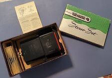 Sawyer's Stereo Set view-master C Bakelite Viewer Light attach 6 Scenic Previews picture