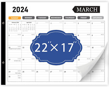 Desk Calendar 2024 Large 22X17, 18 Months, January 2024 to June 2025,  picture