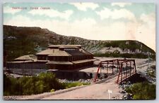 Utah~Birds Eye View Of Sanitarium Bldg & Bridge @ Ogden Canyon~Vintage Postcard picture