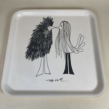 Olle Eksell Birds Ikea Square Plastic Tray Limited Edition Black White 13