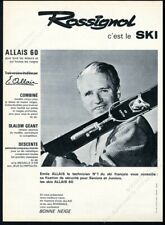 1962 Emile Allais photo Rossignol skis French vintage print ad picture