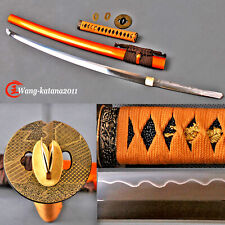 40'' Mirror Polished Clay Tempered T10 Steel Katana Japanese Samurai Sharp Sword picture
