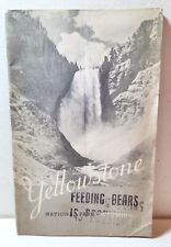 1938 Yellowstone National Park brochure booklet, U.S. Department of Interior picture