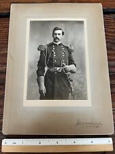 1898-99 Brig Gen A.P. Wozencraft Cabinet Card Photograph - Adj General of Texas picture