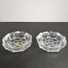 Vintage Kagami Crystal Ash Tray Made In Japan, Set Of 2. Round picture