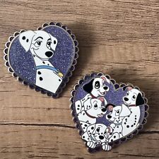Perdita and Puppies Glitter Heart 101 Dalmatian’s Fantasy Pin Disney picture