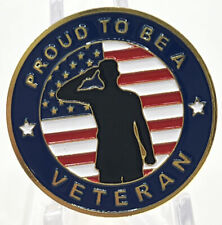 * 10 Pcs Proud To Be A Veteran Lapel Pin. Great Gift For Any Military Veteran. picture