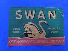 Vintage Former Sticker Swan Pure White Floating Soap 5