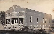 J42/ Washburn Illinois RPPC Postcard c1910 Butler & Robbins Hall Building 45 picture