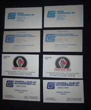 Qty. 8 CARROLL SHELBY BUSINESS CARDS Ford Mustang Cobra 289 351 427 GT350 GT500 picture