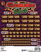 5 Window Pull Tab Tickets Game - Casino Cash $5 picture