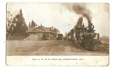 postcard sebastopol, ca. n.w.r.r. station 1900's picture