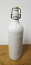 Vintage M.K.M Large German White Stoneware Bottle 0.75 Litres 1960s picture