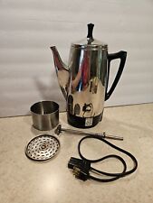 VTG Presto Electric Coffee Percolator 12-Cup 0281104 Stainless Tested & Works picture