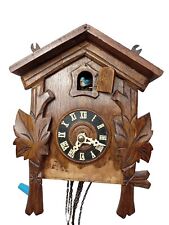 Antique Cuckoo Clock . Cuckoo Clock Blue Bird With Chains Untested Vintage picture