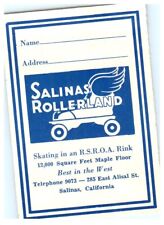 Original Vintage 1940s Roller Skating Rink Sticker Salinas CA s23 picture
