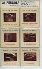 LA PERGOLA Restaurant, PARIS - Rare Set of 6 Colour 35mm Slides c.1958 picture