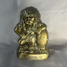 Oklahoma University Sooners Vintage Mascot Metal Coin Bank Banthrico Excellent picture