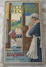 Calumet Baking Power RELIABBLE RECIPES Cookbook FIRST EDITION Antique 1912-1913 picture