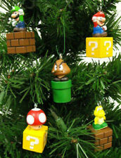 Super Mario Brothers 5 Piece Christmas Ornaments  - New picture