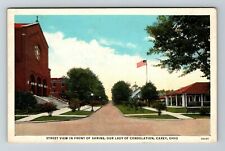 Carey OH-Ohio, Street View, Shrine, Our Lady Of Consolation Vintage Postcard picture