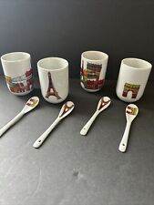 Belleville Paris 3”  Expresso Cups With Spoons SEMA Design picture