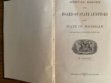 1895 ANNUAL REPORT OF THE BOARD OF STATE AUDITORS FOR STATE OF MICHIGAN picture