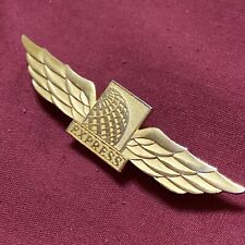 Vintage Continental Airlines International Flight Attendant Wings Badge Pin picture
