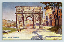 Pre-War Postcard Rome Italy Arco di Constantino Arch Constantine R Raimondi picture