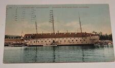 US Receiving Ship Independence Scene Mare Island California CA Postcard ~ 1908 picture