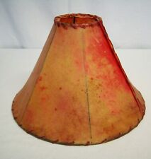 Antique Real Leather Rawhide Lamp Shade Western Decor 16