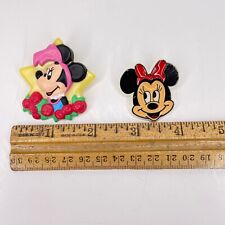 Vintage 1989 Minnie Mouse Plasitc Pins picture