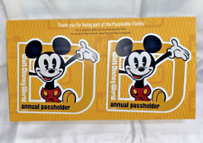 Disney Parks AP Annual Pass holder Mickey Mouse Set of 2 Car Magnets AUTHENTIC picture