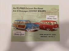1952 Ford Station Wagons Sales Brochure picture