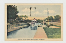 Vintage Postcard  CANADA     SWING BRIDGE  BOBCAYGEON, ONTARIO   POSTED picture