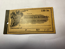 Decatur Ice & Coal Co.  Ice Coupon Book picture