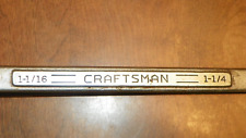 vtg craftsman 1 1/16- 1 1/4 off set box end v wrench usa picture