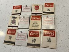Vintage Lot of Beer Matchbooks Lof of 12 picture