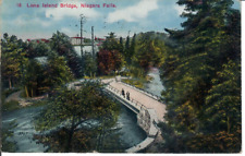 Luna Island Bridge, Niagara Falls, New York NY Posted 1946 Vintage Postcard picture
