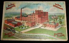 Dubois Budweiser Beer Vintage Factory Scene Postcard, DuBois Brewery, Penna. picture