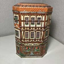 Vintage Wolfgang Tin Market Square Canister 1995 USA picture